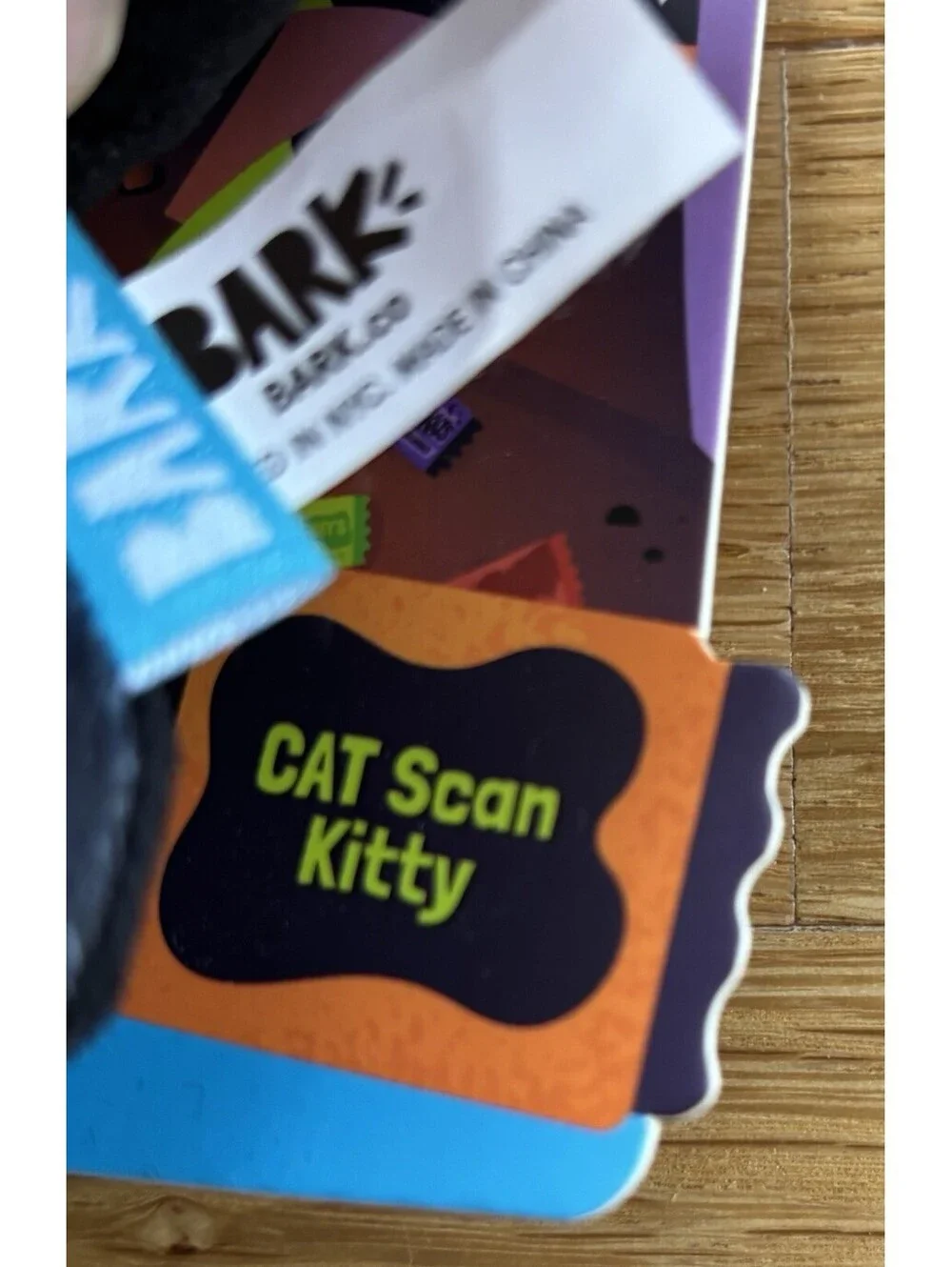 BARK Afraid of the Bark Halloween CAT Scan Kitty Animal Plush Dog Toy